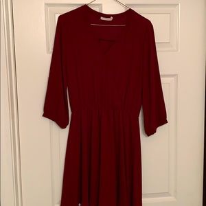 Lush maroon dress